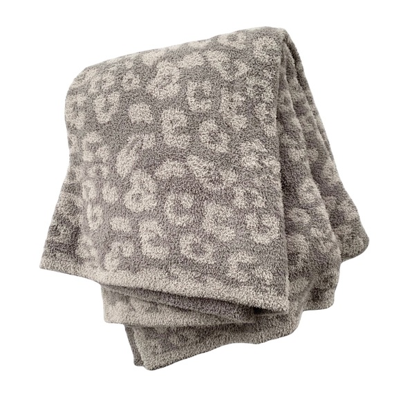 Barefoot Dreams Cozychic Barefoot In The Wild Throw In Linen Warm Gray NWT - Picture 3 of 10
